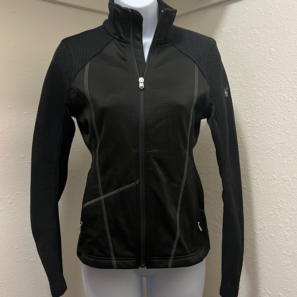 Spyder Black Zip Up Jacket